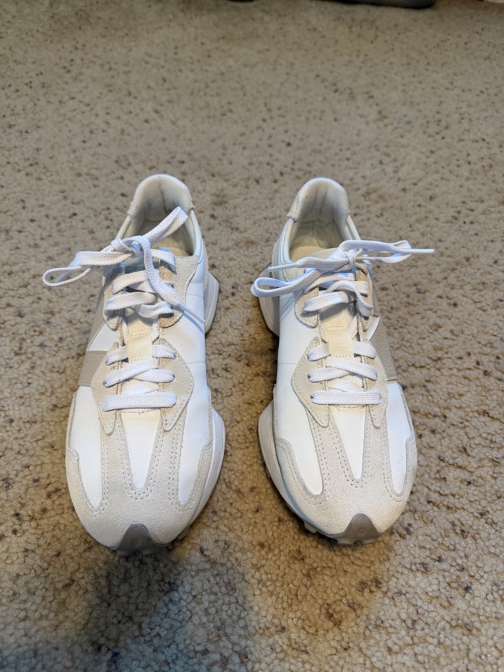 New balance 327 white light tan sneakers - Picture 2 of 9